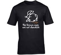 Hippowarehouse The Brown Ones are not Chocolate Unisex Short Sleeve t-Shirt (Specific Size Guide in Description)