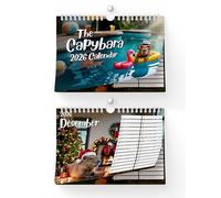 Hippowarehouse The Capybara 2026 Wall Calendar january - December Easy & Efficient Planning landscape A4