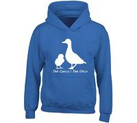 Hippowarehouse The Chick & The Duck Kids Children's Unisex Hoodie Hooded top Royal