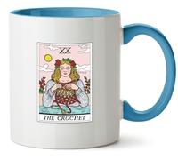 Hippowarehouse The Crochet Tarot Card Printed Mug Various Colour Options Ceramic Cup Kitchenware 11oz