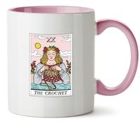 Hippowarehouse The Crochet Tarot Card Printed Mug Various Colour Options Ceramic Cup Kitchenware 11oz