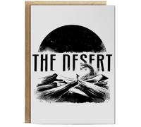 Hippowarehouse The Desert Fantasy Science Fiction Aesthetic Personalised Card A5 with envelope for him for her Funny Cards for Men and Women Blank inside option