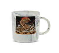 Hippowarehouse The Desert Listens Retro Sci Fi Illustration Desert Sand Worm Art Printed Mug Various Colour Options Ceramic Cup Kitchenware 11oz