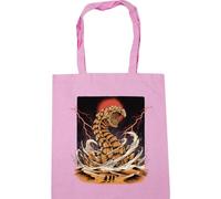 Hippowarehouse The Desert Listens Retro Sci Fi Illustration Desert Sand Worm Art Tote Shopping Gym Beach Bag 42cm x38cm, 10 litres