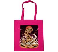 Hippowarehouse The Desert Listens Retro Sci Fi Illustration Desert Sand Worm Art Tote Shopping Gym Beach Bag 42cm x38cm, 10 litres
