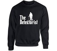 Hippowarehouse The Detectorist Metal Detecting unisex jumper sweatshirt pullover (Specific size guide in description) Black
