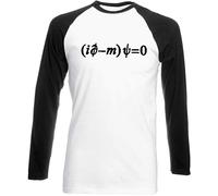 Hippowarehouse The Dirac Equation Unisex Long Sleeve Baseball Two Tone t-Shirt