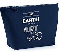 Hippowarehouse The earth without art is just 'eh' printed make up cosmetic wash bag 18x19x9cm