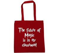 Hippowarehouse The Future Of Magic Is In My Classroom! Tote Shopping Gym Beach Bag 42cm x38cm, 10 litres