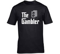 Hippowarehouse The Gambler Unisex Short Sleeve t-Shirt (Specific Size Guide in Description) Black