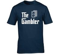 Hippowarehouse The Gambler Unisex Short Sleeve t-Shirt (Specific Size Guide in Description) Navy Blue