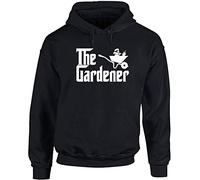 Hippowarehouse The Gardener Gardening unisex Hoodie hooded top (Specific size guide in description) Black