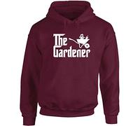 Hippowarehouse The Gardener Gardening unisex Hoodie hooded top (Specific size guide in description) Maroon