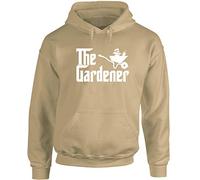 Hippowarehouse The Gardener Gardening unisex Hoodie hooded top (Specific size guide in description) Sand