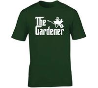 Hippowarehouse The Gardener Gardening Unisex Short Sleeve t-Shirt (Specific Size Guide in Description) Forest Green