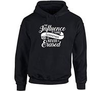 Hippowarehouse The Influence of a Good Godfather Can Never Be Erased Unisex Hoodie Hooded top (Specific Size Guide in Description) Black
