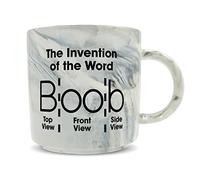 Hippowarehouse The Invention of The Word Boob Printed Mug Various Colour Options Ceramic Cup Kitchenware 11oz