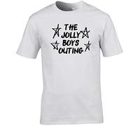 Hippowarehouse The Jolly Boys Outing Unisex Short Sleeve t-Shirt (Specific Size Guide in Description) White