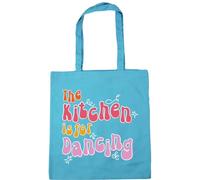 Hippowarehouse the kitchen is for dancing Tote Shopping Gym Beach Bag 42cm x38cm, 10 litres