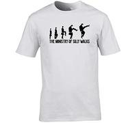 Hippowarehouse The Ministry of Silly Walks Unisex Short Sleeve t-Shirt (Specific Size Guide in Description) White