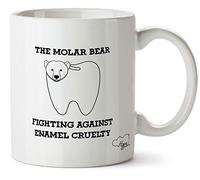 Hippowarehouse The Molar Bear Fighting Against Enamel Cruelty Printed Mug Cup Ceramic 10oz