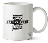 Hippowarehouse The Most Amazing Bricklayer Printed Mug Cup Ceramic 10oz