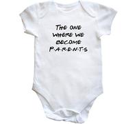 Hippowarehouse The One Where We Become Parents baby vest bodysuit (short sleeve) boys girls