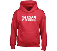 Hippowarehouse The Roar of The lionesses Kids Children's Unisex Hoodie Hooded top Red