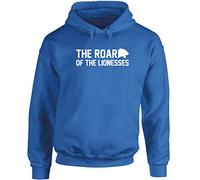Hippowarehouse The Roar of The lionesses Unisex Hoodie Hooded top (Specific Size Guide in Description) Sapphire Blue