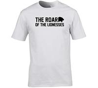 Hippowarehouse The Roar of The lionesses Unisex Short Sleeve t-Shirt (Specific Size Guide in Description) White