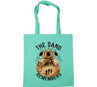 Hippowarehouse The Sand Remembers Desert Dunes Inspired Fantasy Science Fiction Aesthetic Tote Shopping Gym Beach Bag 42cm x38cm, 10 litres