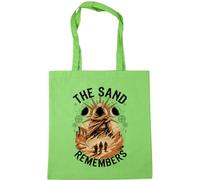 Hippowarehouse The Sand Remembers Desert Dunes Inspired Fantasy Science Fiction Aesthetic Tote Shopping Gym Beach Bag 42cm x38cm, 10 litres