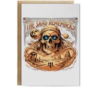 Hippowarehouse The Sand Remembers Desert Spice Sci Fi Inspired Graphic Personalised Card A5 with envelope for him for her Funny Cards for Men and Women Blank inside option