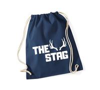 Hippowarehouse The Stag Drawstring Cotton School Gym Bag 37cm x 46cm, 12 litres