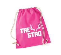 Hippowarehouse The Stag Drawstring Cotton School Gym Bag 37cm x 46cm, 12 litres