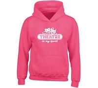 Hippowarehouse Theatre is My Sport Kids Children's Unisex Hoodie Hooded top Fuchsia Pink