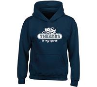 Hippowarehouse Theatre is My Sport Kids Children's Unisex Hoodie Hooded top Navy