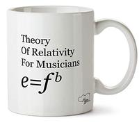 Hippowarehouse Theory of Relativity for Musicians Printed Mug Cup Ceramic 10oz