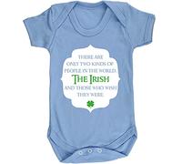 Hippowarehouse There are only two kinds of people in the world, The Irish and those who wish they were baby vest bodysuit (short sleeve) boys girls