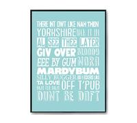 Hippowarehouse There int owt like nah then yorkshire Printed Poster A3 Wall Art Design Classroom Room Gym Office Décor