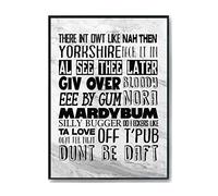 Hippowarehouse There int owt like nah then yorkshire Printed Poster A4 Wall Art Design Classroom Room Gym Office Décor