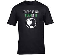 Hippowarehouse There is No Planet B Unisex Short Sleeve t-Shirt (Specific Size Guide in Description) Black