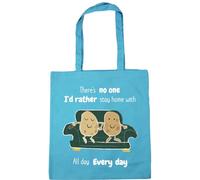 Hippowarehouse There's no one I'd rather stay at home with all day every day. Couch potatoes Tote Shopping Gym Beach Bag 42cm x38cm, 10 litres