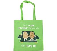 Hippowarehouse There's no one I'd rather stay at home with all day every day. Couch potatoes Tote Shopping Gym Beach Bag 42cm x38cm, 10 litres
