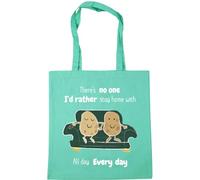 Hippowarehouse There's no one I'd rather stay at home with all day every day. Couch potatoes Tote Shopping Gym Beach Bag 42cm x38cm, 10 litres