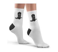 Hippowarehouse These Boots Were Made For Dancing, Dancing In A Line! Cowboy Boot Silhouette Socks Printed Childrens 26.5cm breathable Novelty Sock Gift