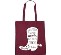 Hippowarehouse These Boots Were Made For Dancing, Dancing In A Line! Cowboy Boot Silhouette Tote Shopping Gym Beach Bag 42cm x38cm, 10 litres