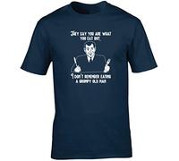 Hippowarehouse They say You are What You eat but, I Don't Remember Eating a Grumpy Old Man Unisex Short Sleeve t-Shirt (Specific Size Guide in Description) Navy Blue