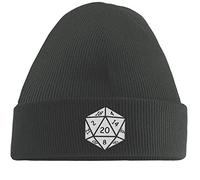 Hippowarehouse They See Me Rolling They Hating Embroidered Beanie Hat Grey