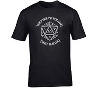 Hippowarehouse They See Me Rolling They Hating Unisex Short Sleeve t-Shirt (Specific Size Guide in Description) Black